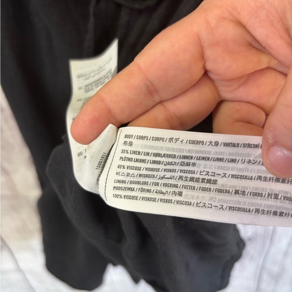 Abercrombie & Fitch Linen Cut Out Black Short Sleeve Dress
Small - Picture 5 of 8